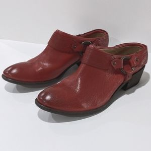 Frye Carson Clog Shoes, Women's 11 M Burnt Red NIB